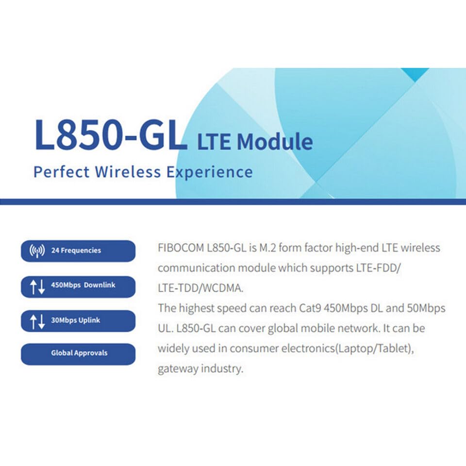 L850-GL Wireless LTE 4G Module Fit for ThinkPad X280 X380 Yoga S1 4th Gen T580 T480