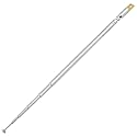 uxcell FM Radio Telescopic Antenna, Replacement Telescopic Antenna Aerial 15cm to 65cm 6 Sections for Radio, TV, Car, Portable AM Radios, Home Stereo