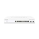 FORTINET FortiSwitch 108E-FPOE Ethernet Switch - 8 Ports - Manageable - 2 Layer Supported - Modular - 2 SFP Slots - Twisted Pair, Optical Fiber - 1U