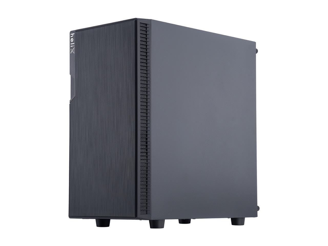 Rosewill FBM-X2-400-HELIX Micro ATX Mini Tower Desktop Gaming & Office PC Computer Case with Pre-Installed 400W Power Supply, 240mm AIO Support, 2X