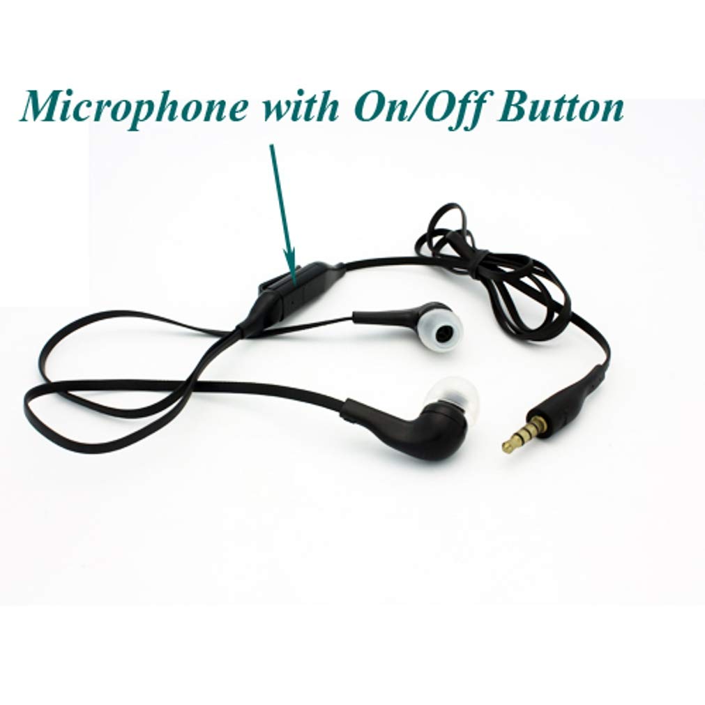 Sound Isolating Hands-Free Headset Earphones Earbuds Mic Dual Headphones Earpieces Compatible with Alcatel Tru, REVVL 2, Pop 3, Jitterbug Smart, Idol…