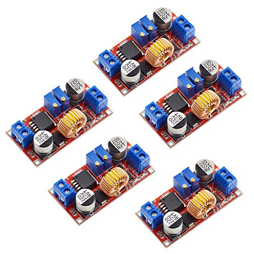 5pcs Lithium Battery Charger Module Board 5A DC naar DC CC CV LED Driver Step Down Buck Converter Board Constant Current Voltage XL4015