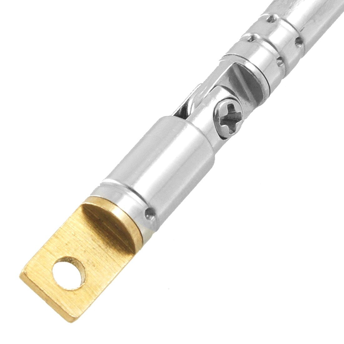uxcell FM Radio Telescopic Antenna, Replacement Telescopic Antenna Aerial 15cm to 65cm 6 Sections for Radio, TV, Car, Portable AM Radios, Home Stereo