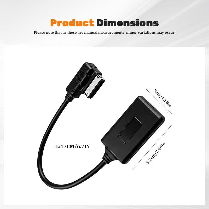 Blogotion Bluetooth Adapter Music Interface Cable, Stable Signal & Lossless Sound Quality, Plug and Play, Wide Compatibility for Wireless Audio