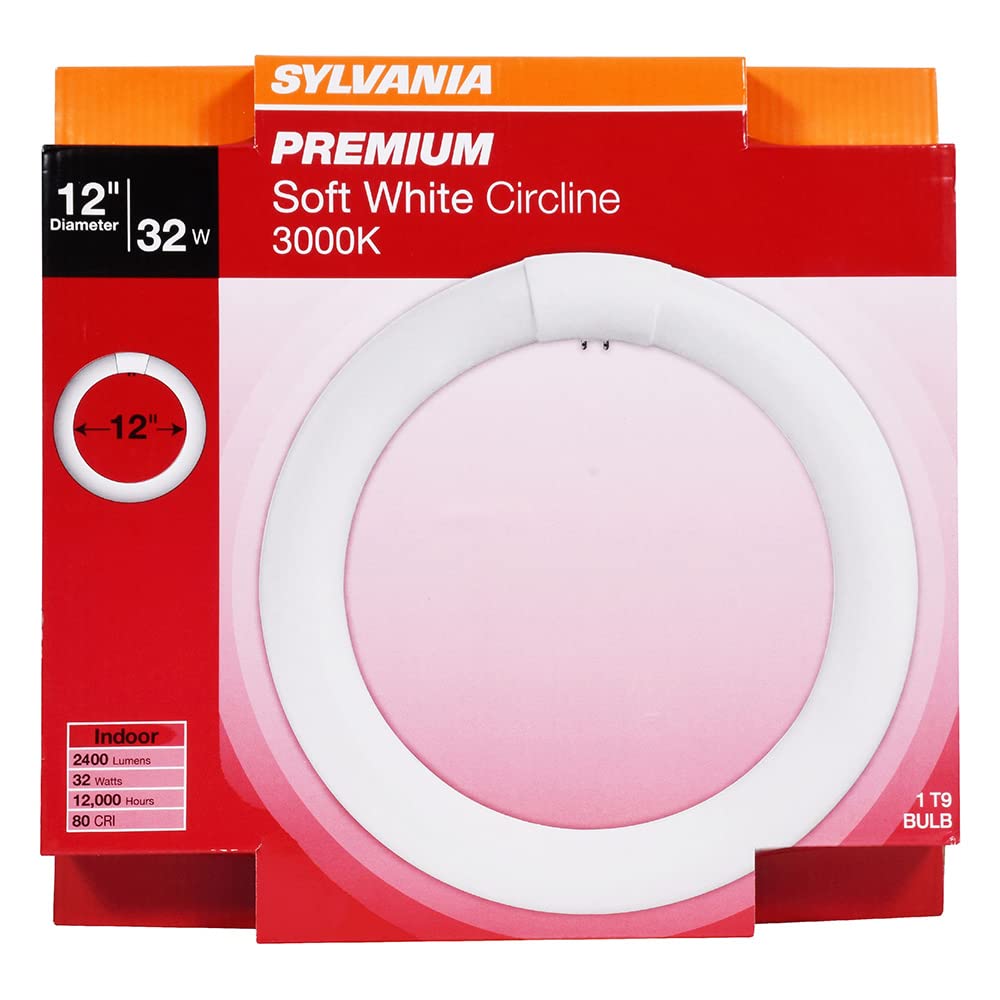 SYLVANIA FC12T9 32w G10q T9 4-Pin Circline 3000K Soft White Ceiling Light Bulb