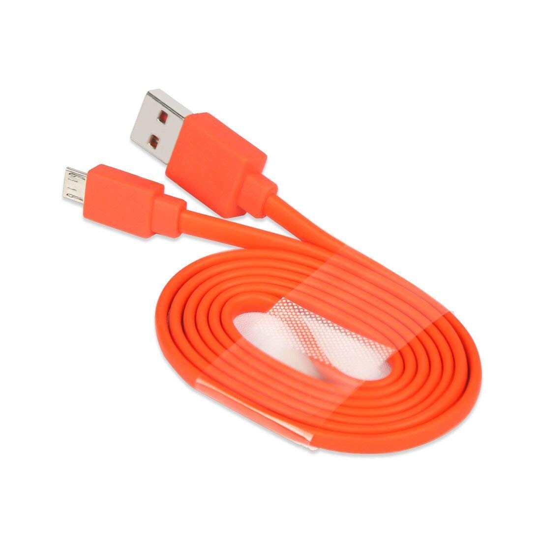 GGZZ Replacement Micro USB Cable Flat Charging Power Cord Compatible for JBL Charge 2 3, Flip 2 3 4, Pulse 2 Go, Clip Plus, Micro II, Trip, Charge 2