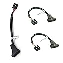 ThtRht 3 Pack USB 3.0 Header to USB 2.0 Motherboard Adapter 19 Pin to 9 Pin Connector Cable Front Panel USB3.0 to 2.0 Converter 19pin Male to 9pin