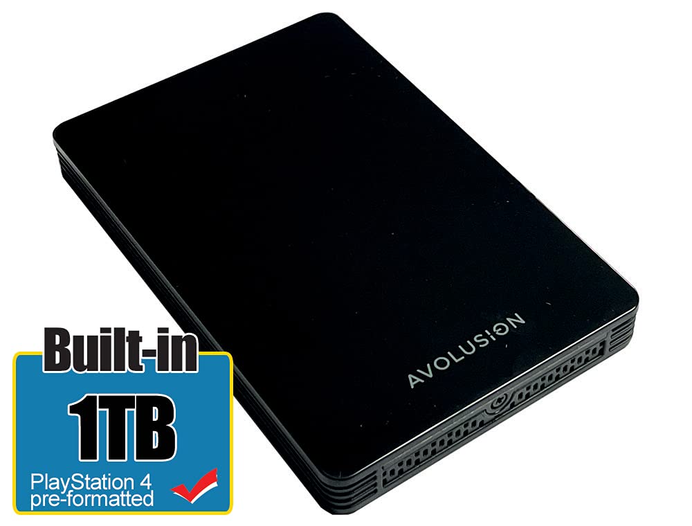 Avolusion HD250U3-Z1-PRO 1TB USB 3.0 Portable External Gaming Hard Drive (for PS4, Pre-Formatted)