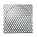 140mm Steel Mesh Filter Grill w/large Honeycomb 6mm holes - Black