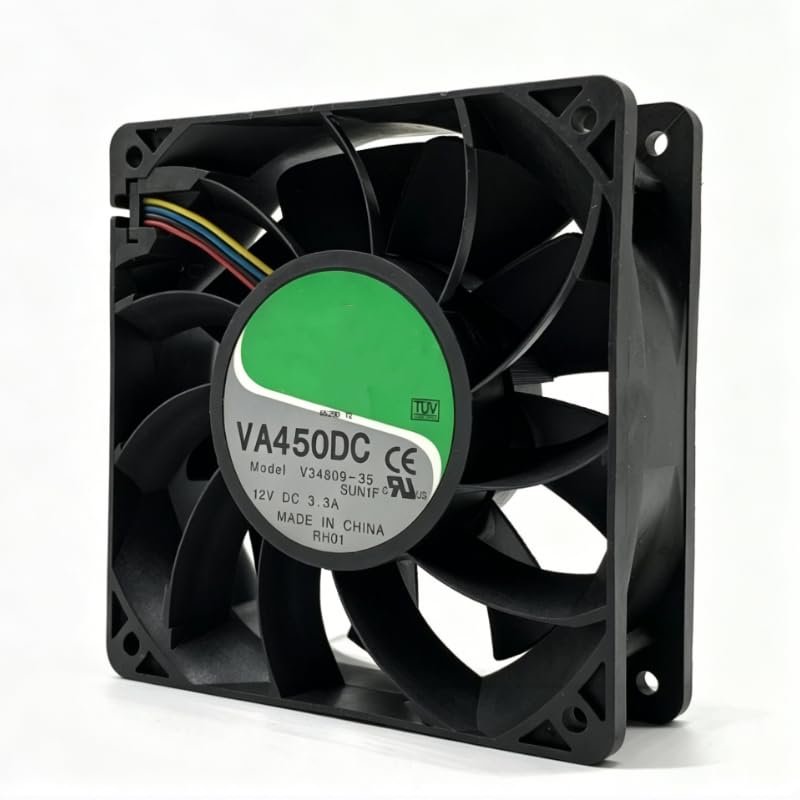 Ailsa Hexi VA450DC V34809-90 DC12V 3.3A 39.6W 12CM 120×120×38mm 4-Wire Cooling Fan
