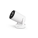 Portable Mini Projector with Ultra Short Throw, WiFi 6 & Bluetooth 5.4, 4K Support, Android 11 Smart Proyector with Built-in 4000+ Apps, Remote