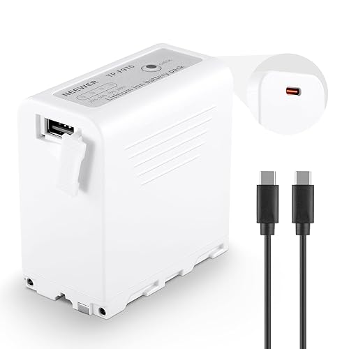 NEEWER 10500mAh NP-F970 Replacement Battery, 20W PD Fast Charge USB C Rechargeable Compatible with Sony NP-F550 F750 F950 F970 FX3 FX30 A7 Canon R5