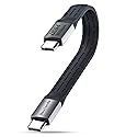 Haulonda Short USB C Cable 5.3inch,PD 240W Fast Charging & 40Gbps Data Transfer,USB 4 for Thunderbolt, 8K 60HZ Video Support for iPhone, iPad