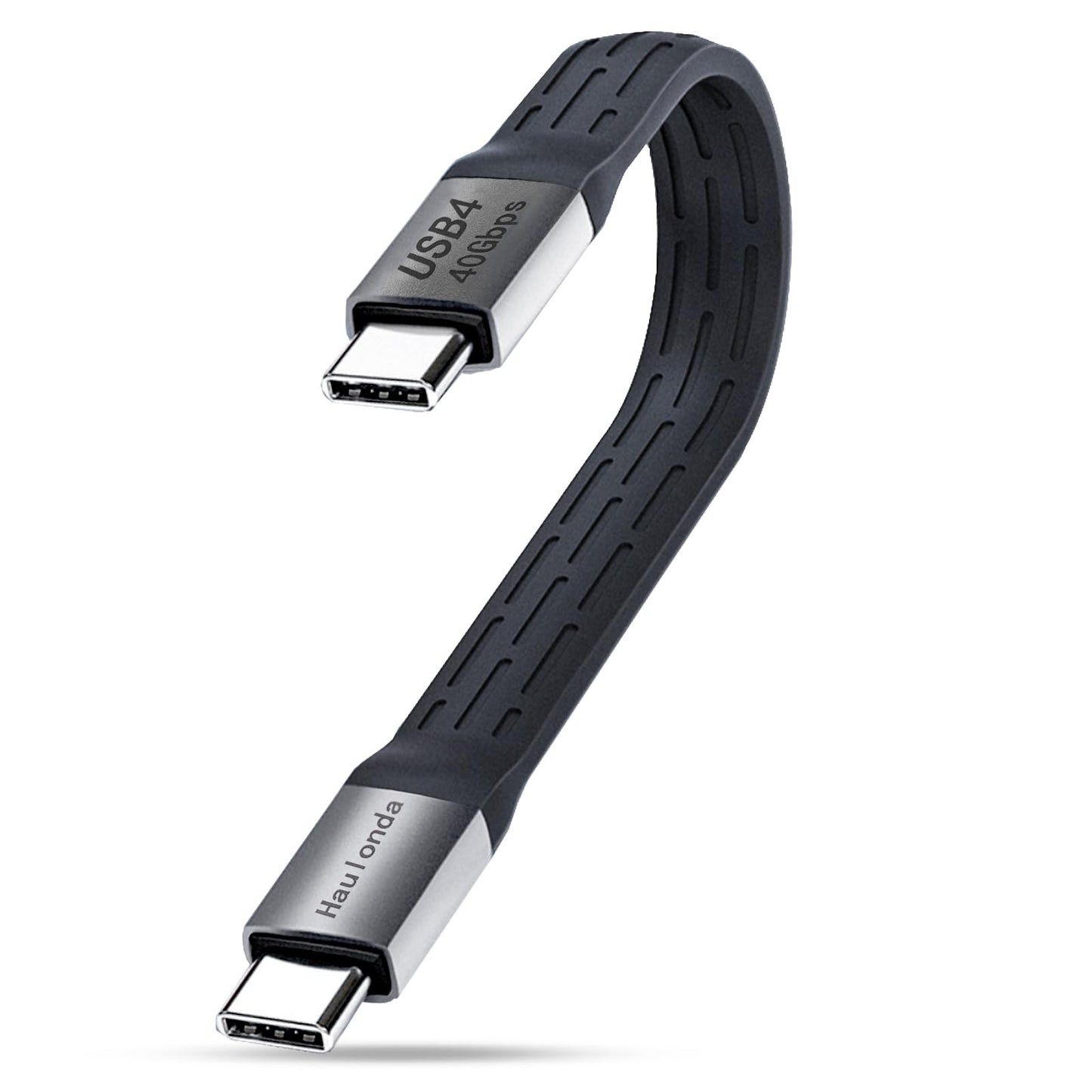 Haulonda Short USB C Cable 5.3inch,PD 240W Fast Charging & 40Gbps Data Transfer,USB 4 for Thunderbolt, 8K 60HZ Video Support for iPhone, iPad
