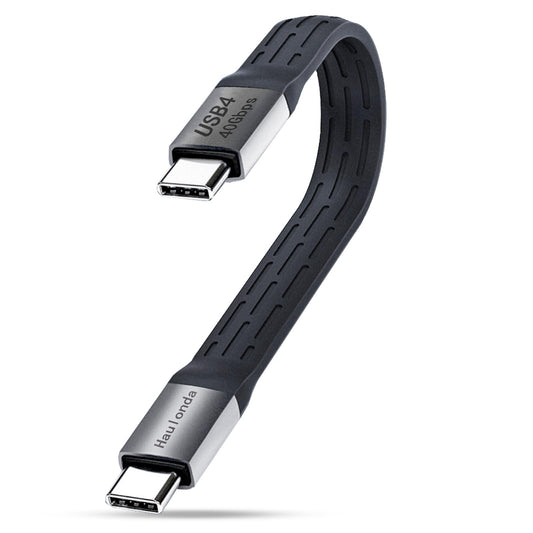 Haulonda Short USB C Cable 5.3inch,PD 240W Fast Charging & 40Gbps Data Transfer,USB 4 for Thunderbolt, 8K 60HZ Video Support for iPhone, iPad