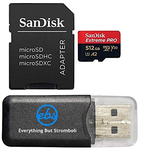 SanDisk 512GB Memory Card Micro Extreme Pro Works withInsta360 One RS Twin, One RS 4K, One RS 1-inch Action Camera (SDSQXCZ-512G-GN6MA) Bundle