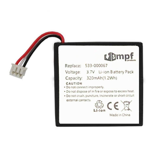 MPF Products 320mAh 533-000067 AHB472625PST Battery Replacement Compatible with Logitech H800 Wireless Headset 981-000337