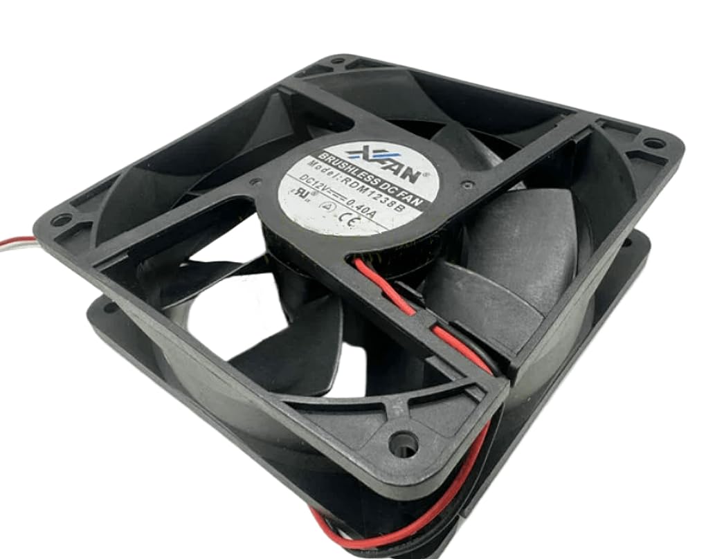 for RDM1238B 12V 0.40A 120MM Fan - 12038 12CM 2-Wire Cooling Fan 120X120X38MM