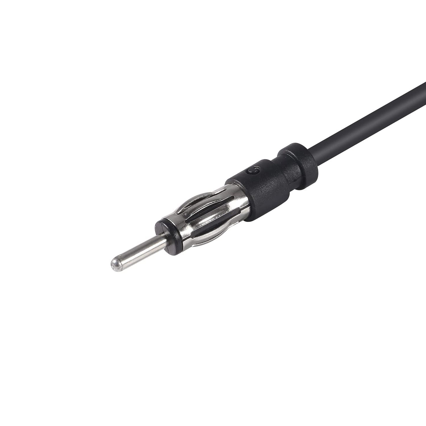 DORHEA 19.6inch/50cm Car Radio Antenna Extension Cable, Universal Coaxial Cable Adaptor, DIN Plug Connector, Compatible with Car Stereo, Head Unit