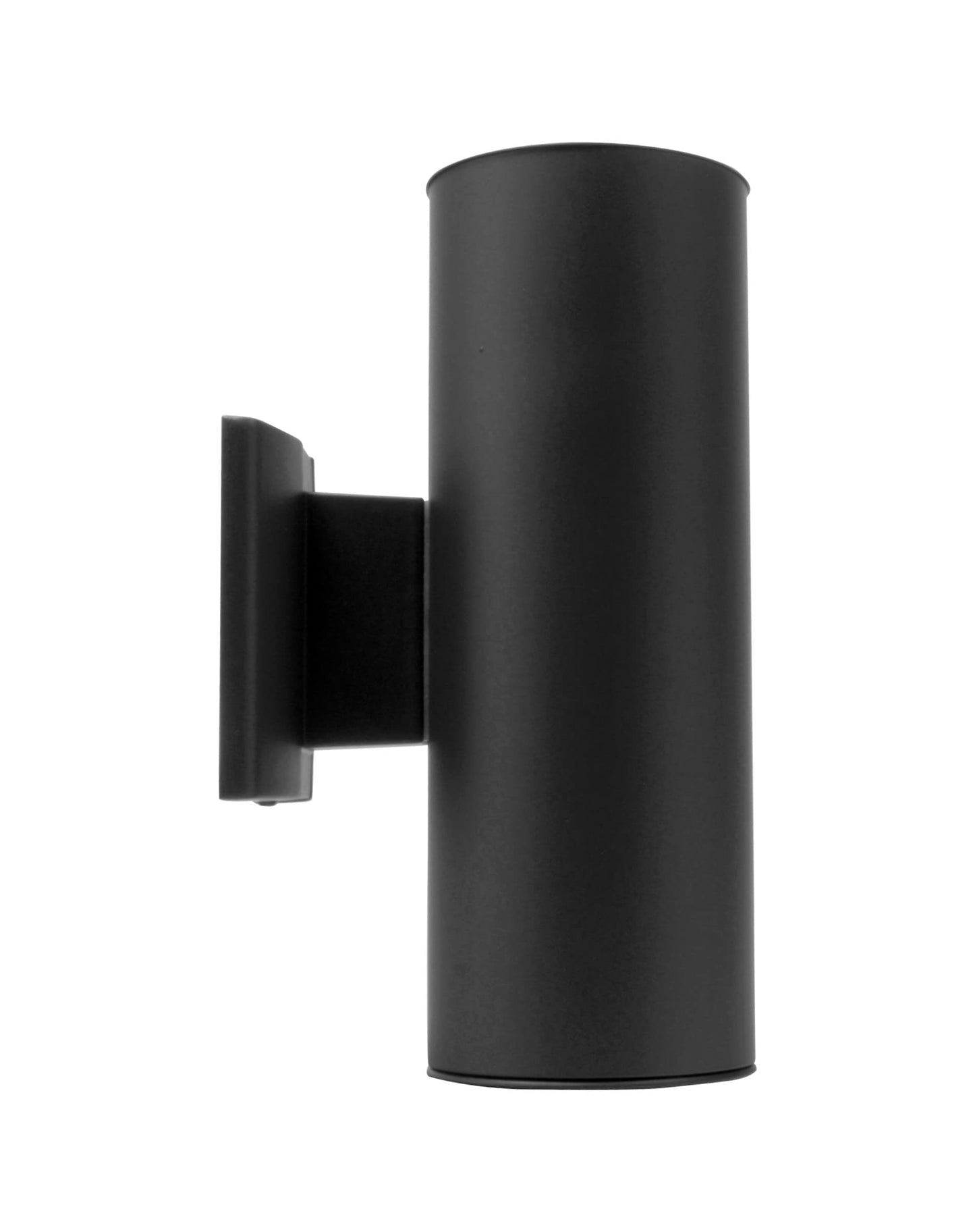 NICOR Lighting 12 inch Black Up and Down Cylindrical Bullet Light (50102BK)