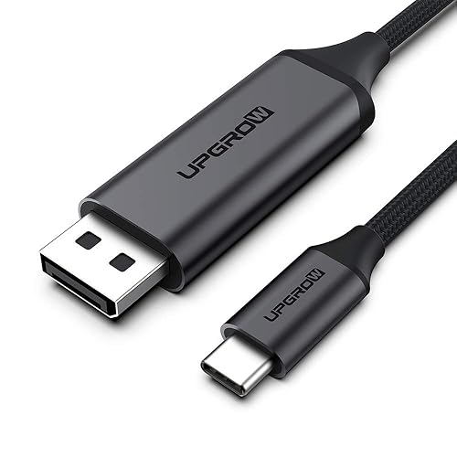 Upgrow USB C to DisplayPort Cable 4K@60Hz 6FT for Home Office USB C to DP Cable Compatible with MacBook Pro/Air, iPad Pro with USB-C Port