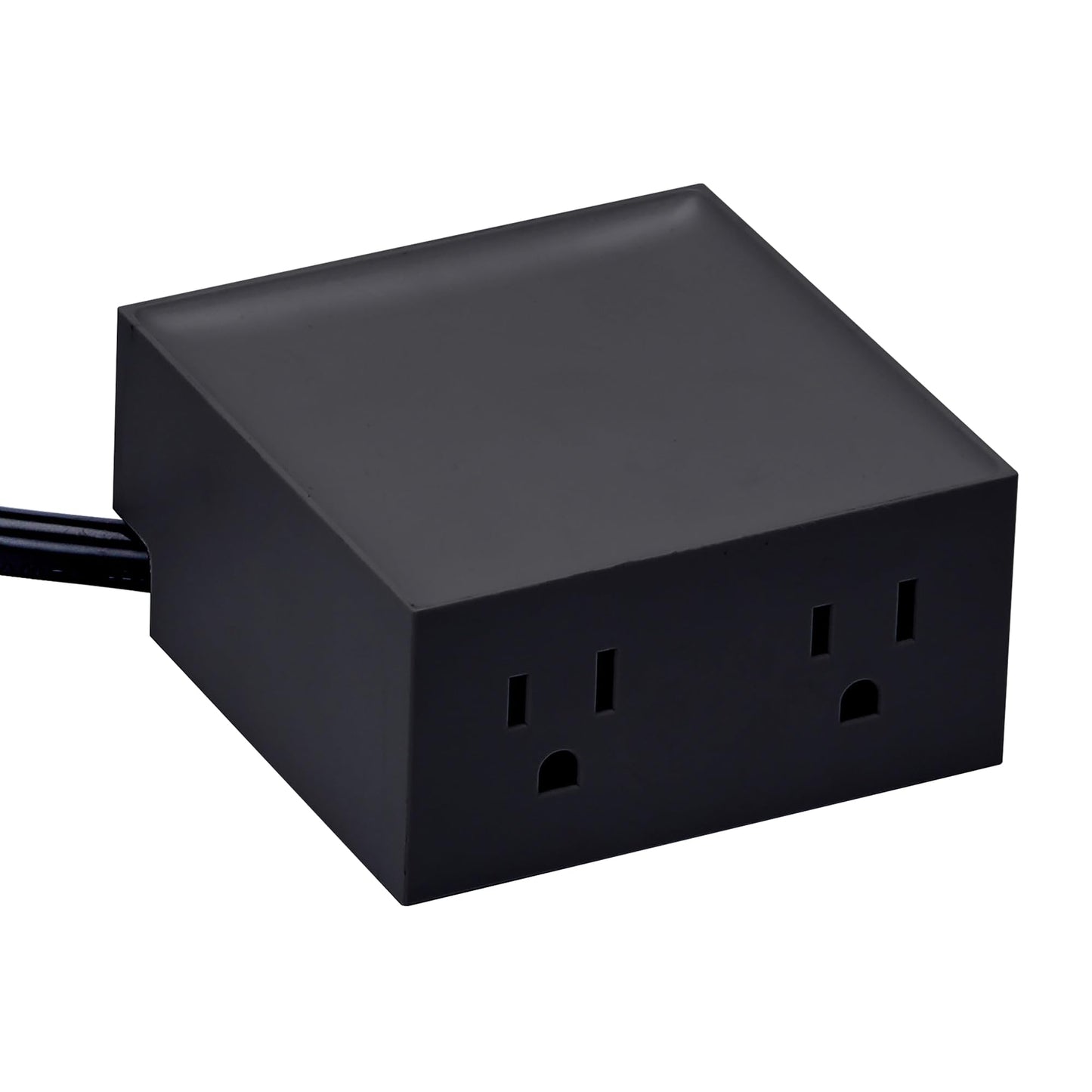 Bostitch Office Konnect Power Hub, Two Outlets Charging Station for Desktop, Shallow Tray Top, Black