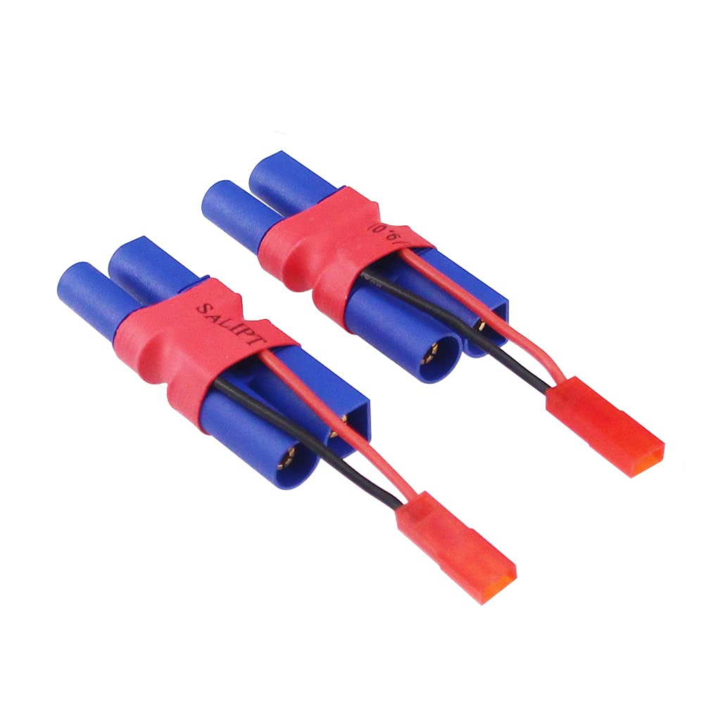 BDHI 3pcs EC5 Male to Female Connector with in-line JST Female 20awg 5cm Cable Parallel Power Adapter for Camera Gimbal(B173-3)