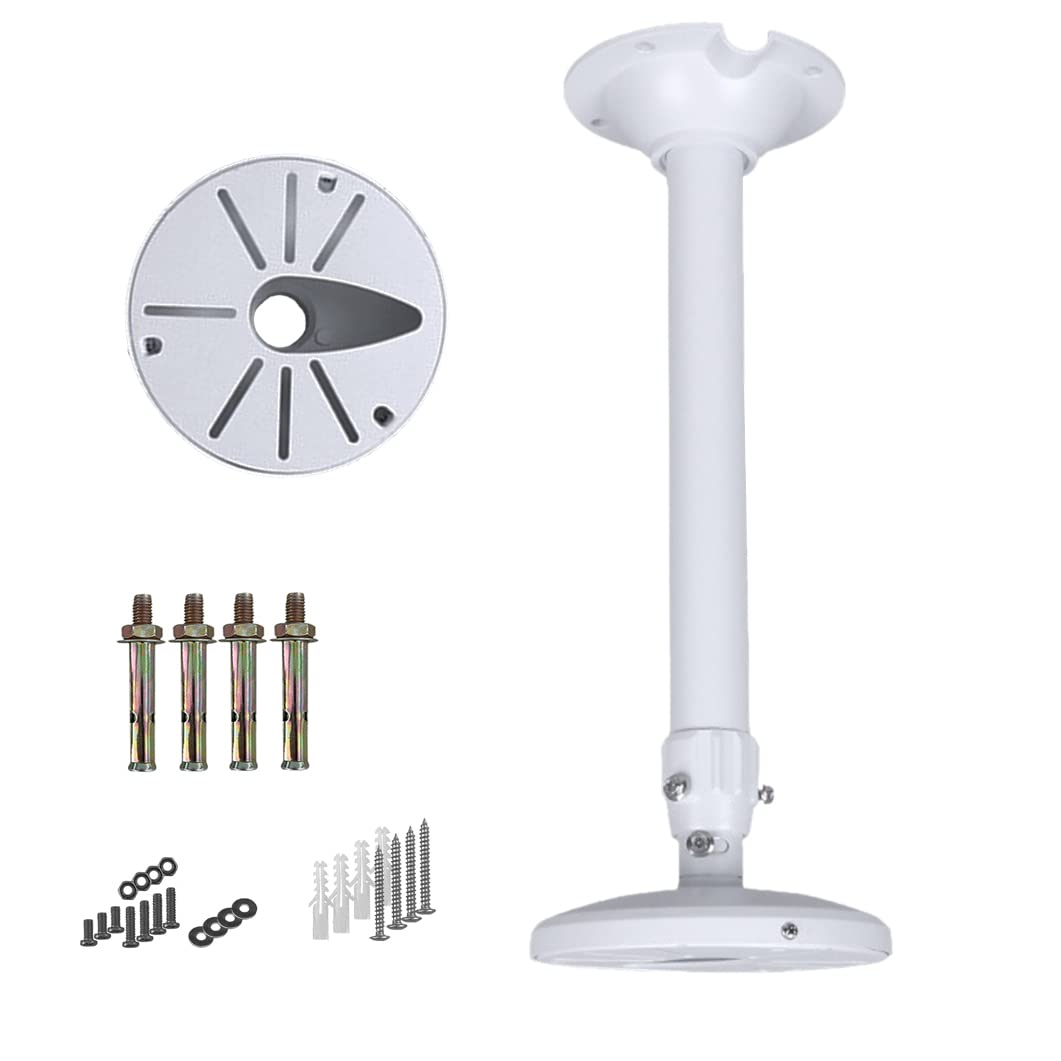 WiTi Extendable Pole Mount for Security Surveillance Cameras, Ceiling Mount Bracket for Bullet Camera,Solid Metal Max 60CM