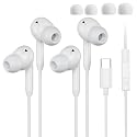 USB C Wired Earbuds,USB C Headphones Wired with Microphone 2 Pack for iPhone 17/16/15 Pro Max Plus, Type C in-Ear Earphones, HiFi Stereo, No Latency
