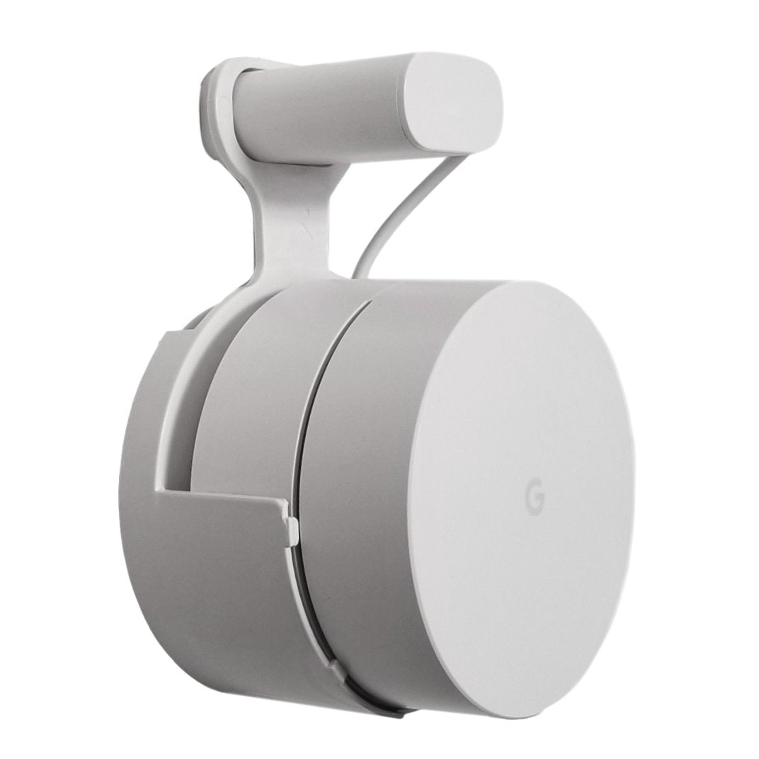Dot Genie Google WiFi [Old Rectangular Plug - NOT Current Round Plug] Outlet Holder Mount Stand: No Messy Screws! (1-Pack)