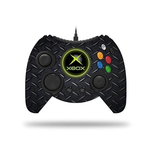 MightySkins Skin Compatible with Microsoft Xbox One Hyperkin Duke Controller - Black Diamond Plate | Protective, Durable, and Unique Vinyl wrap Cover