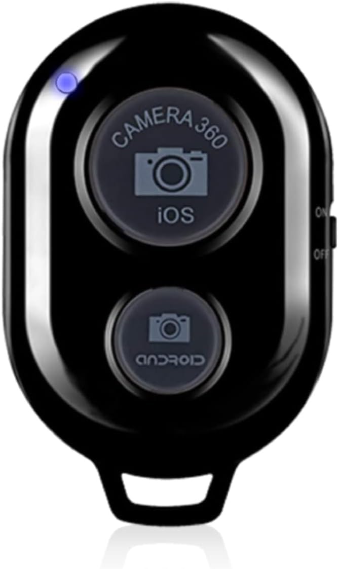 Bluetooth Photo Clicker Remote Shutter Release 5cm Long Lasting Android iOS Remote Camera Control - Selfie Stick Button Smartphone Monopod Compatible