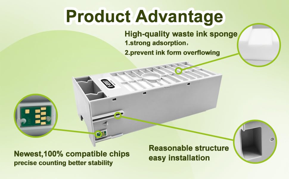 Dikarsum T6997 Maintenance Tank Compatible with SureColor P6000 P7000 P8000 P9000 T3475 T5475 P7570 P9570 T5470 T3470 T5470 Printer Waste Ink Tank