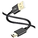 SCOVEE Mini USB Cable for Canon PowerShot Rebel EOS DSLR ELPH Digital Camera,Mini B Cord for GoPro Hero 3+,HD,MP3 Player,PS3 Controller