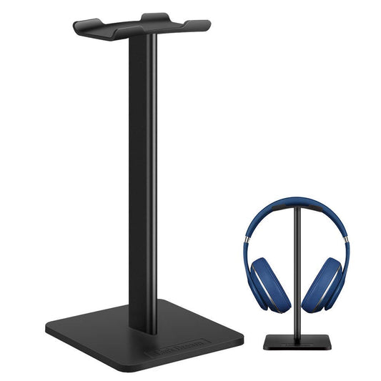 Headphone Stand Headset Holder- Gaming Headset Holder with Aluminum Supporting Bar Flexible Headrest Anti-Slip Earphone Stand for All Headphones…