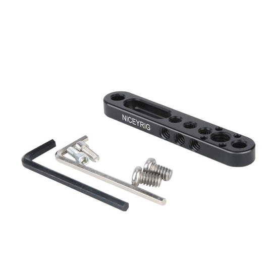 NICEYRIG Multi-Functional Mounting Plate, Cheese Bar with 1/4'' 3/8'' Thread Applicable for Liliput 619AH 819AH FA1011 FA1013, Camera Rig