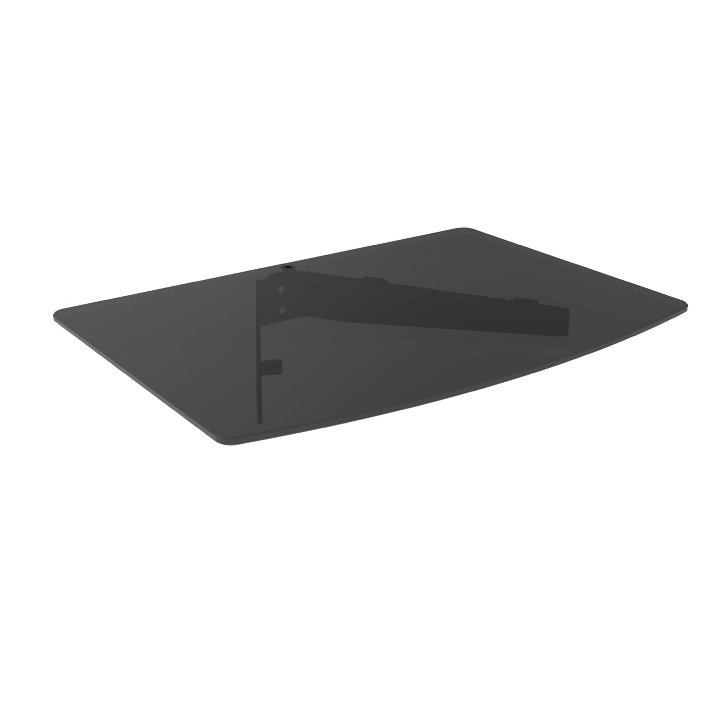 Link2Home Commercial Electric Series Tempered Glass Floating Entertainment Shelf, up to 20 lbs., Ideal for Streaming Devices and All TV Accessories