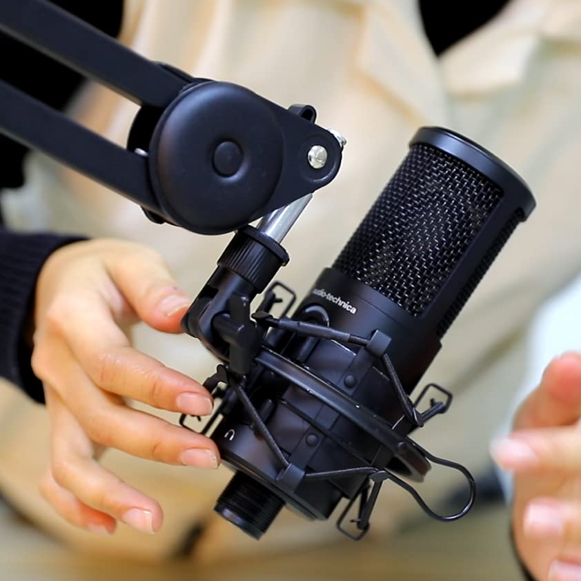ZRAMO TH106 Black Spider Universal Microphone Shock Mount Holder Adapter Clamp Clip 48-51MM Large Diameter Studio Condenser Mic Anti-Vibration Mic