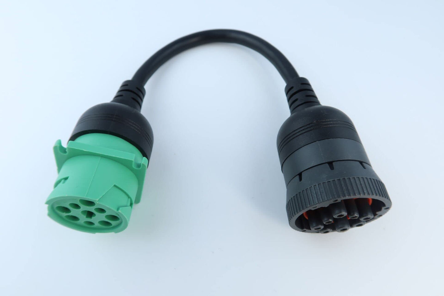 YPP Gray 9Pin Type1 J1939 Port to New Green 9pin Type2 J1939 Port Cable Turn 9p Type1 to 9p Type2