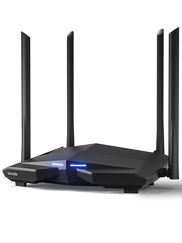 Tenda AC1200 WiFi Router, Dual Band Gigabit Wireless Internet Router - 4 Gigabit Ports, Up to 1.2 Gbps Speed, MU-MIMO, Beamforming, Parental Control