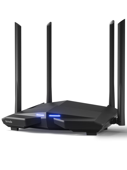 Tenda AC1200 WiFi Router, Dual Band Gigabit Wireless Internet Router - 4 Gigabit Ports, Up to 1.2 Gbps Speed, MU-MIMO, Beamforming, Parental Control