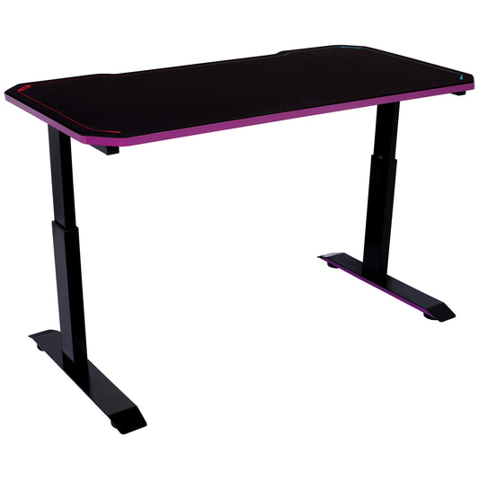 Cooler Master GD120 V1 PC Gaming Desk, Full Surface Water-Repellent Mousepad, 220lbs Weight Support, 3 Height Levels, Cable Management Tray, 47.2D x