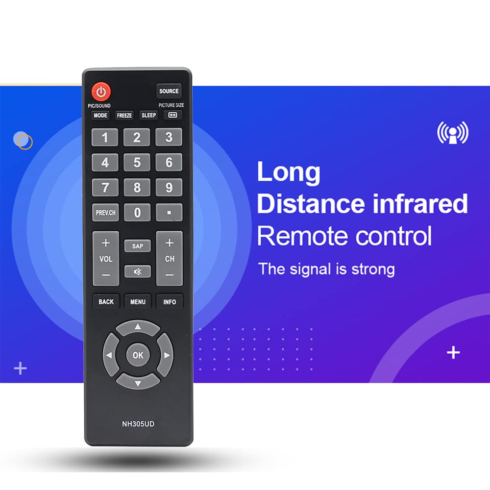 Replacement Remote Control for Emerson TV LF501EM4 LF501EM4F LF501EM5F LF501EM6F LC320EM3FA LF461EM4 LF461EM4A LF402EM6 LF402EM6F LF501EM4A Funai