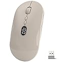 MAGIC-REFINER X1 Wireless Computer Mouse for Laptop with Battery Level Visible, 2.4G Portable Ultra Slim USB Mouse, Silent Click 1600 DPI
