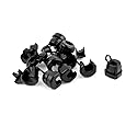 uxcell Nylon Cable Tie Fixed Clip Strain Relief Bushing 8mm Dia 10pcs Black