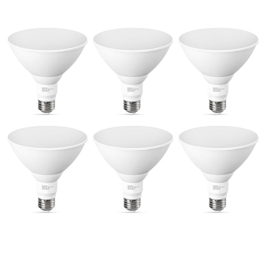 GvvooHome Soft White PAR38 LED Flood Light Bulbs Outdoor, 3000K Warm Glow, 13W, 100W Equivalent, 1050 Lumens, Dimmable Waterproof E26 Bulb for Patio