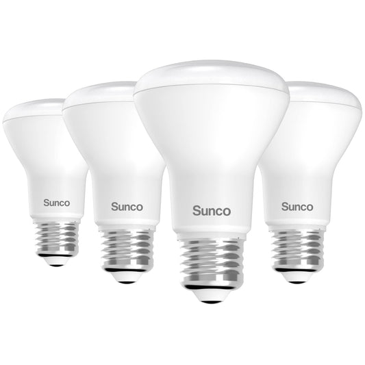 Sunco BR20 LED Bulb Flood Light, E26, 7W=50W, 4000K Cool White, 4 Pack
