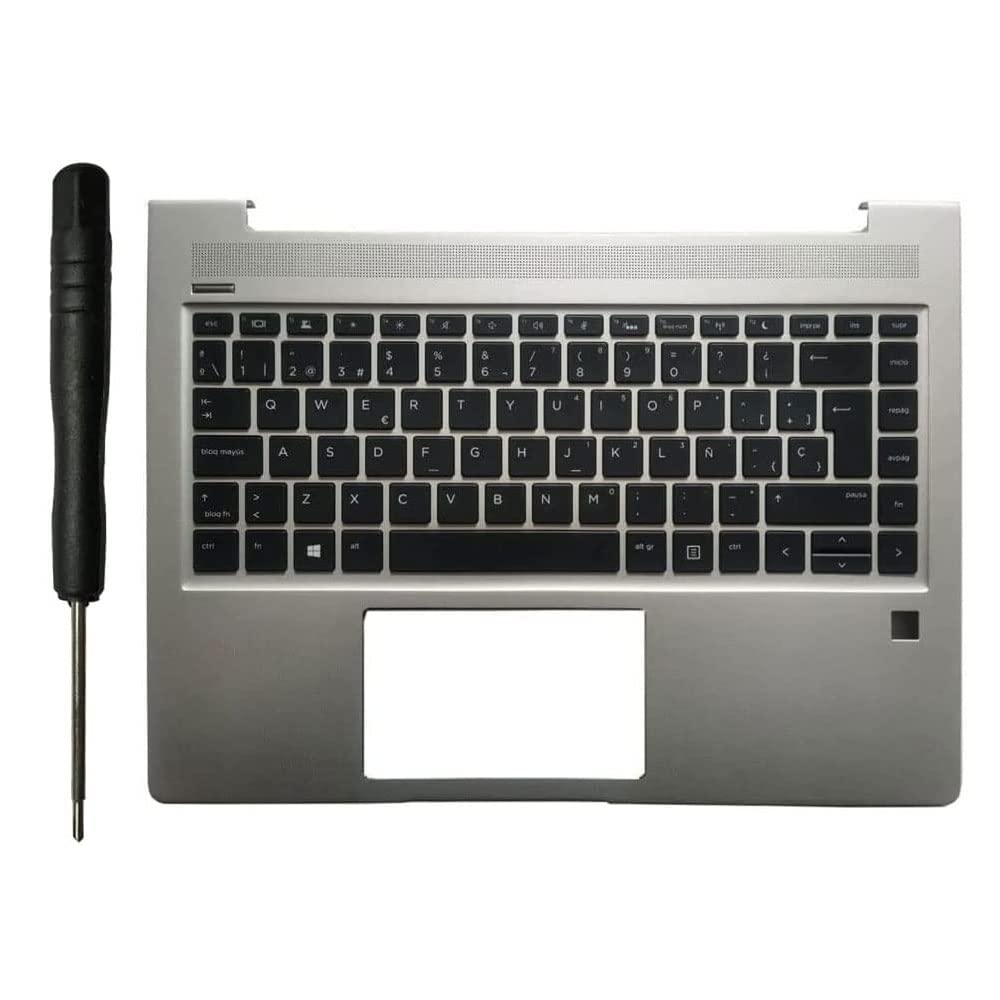Laptop Replacement Keyboard Compatible for HP ProBook 440 G6 445 G6 440 G7 445 G7 Spanish Layout Backlit with Plamrest Cover