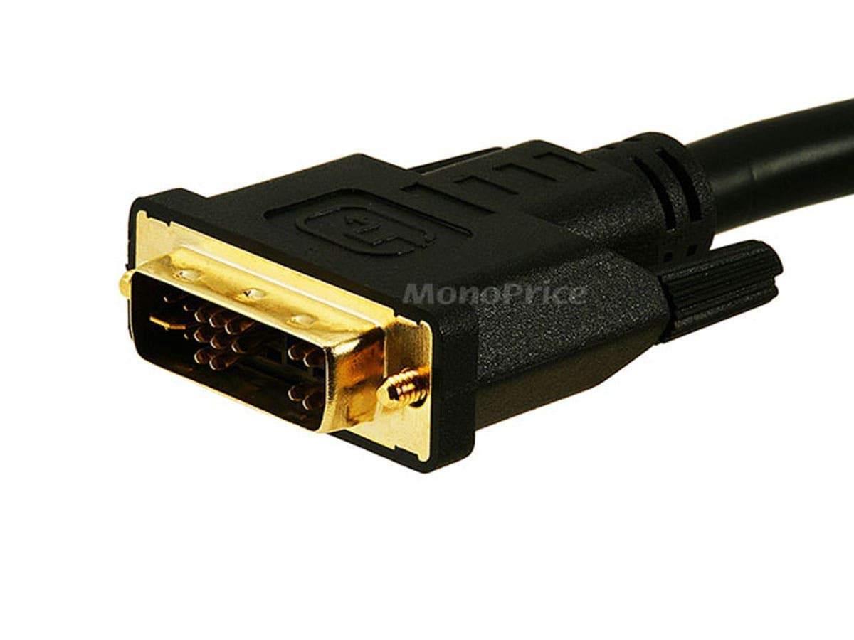 Monoprice 105910 6-Feet 28AWG DVI-A to SVGA Video Cable - Black