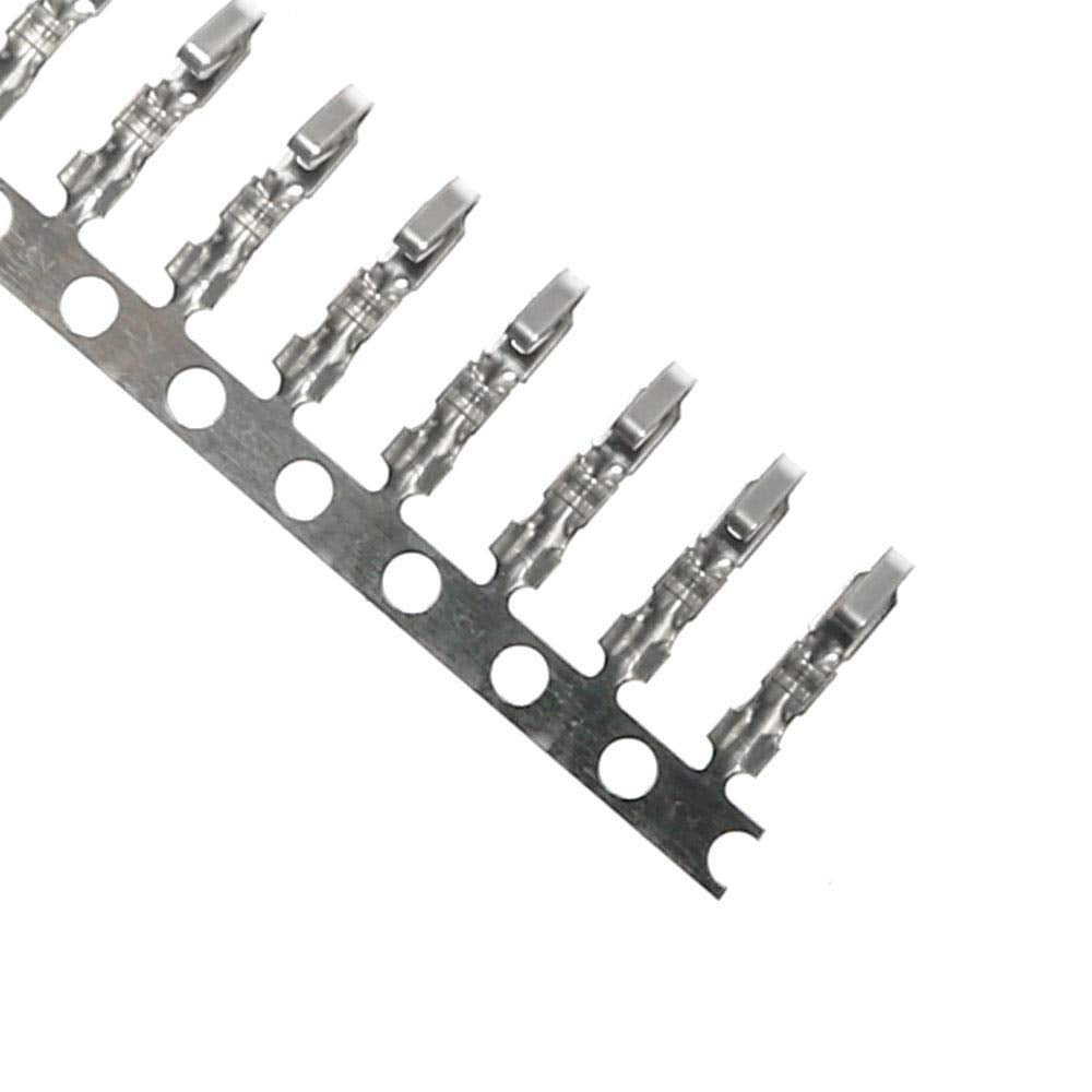 BAIRONG 5PCS Female 3-Pin PC Fan Connector Kit (5PCS 3 Pin 3Pin Fan Female PWM Power Shell Connector Housing + 15PCS Terminal Crimp Pins)